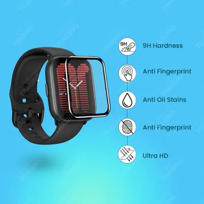 Amazfit Active Smart Watch Full Coverage Plastic Screen Protector